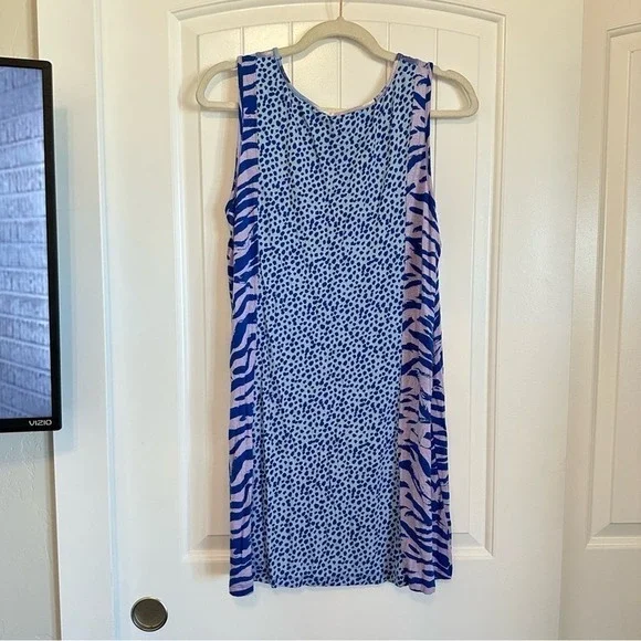 Lightweight summer sleeveless mini dress cover up perfect for beach / pool XL - Picture 4 of 6